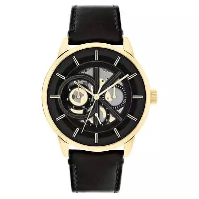 Calvin Klein Black Leather Multi-function Men's Watch - 25200217 • $261