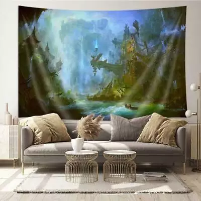 Extra Large Tapestry Wall Hanging Medieval Gothic Fantasy Dungeons Game Decor • $13.36