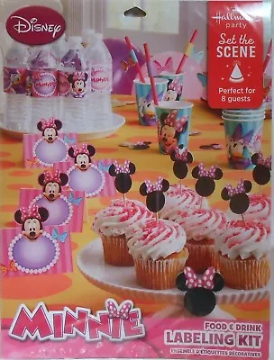 Party Labeling Kit Disney MINNIE MOUSE Food & Drink Birthday Supplies • $9.95