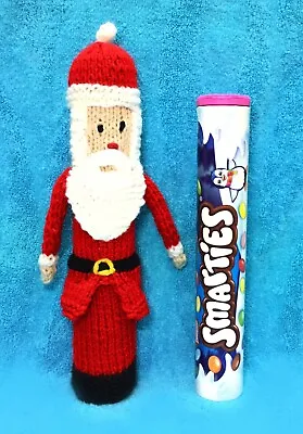 KNITTING PATTERN - Father Christmas Santa Smarties Sweet Holder 22 Cms • £3.25