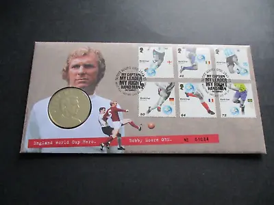 2006 Bobby Moore Obe - Medal Cover - Royal Mint & Royal Mail • £8