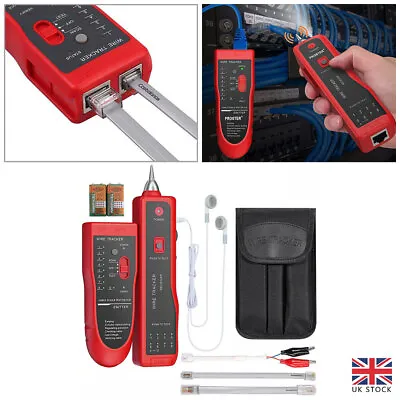 Tone Tracer Test RJ11 RJ45 Line Network RJ Tester LAN Cable Wire Finder Tracker • £17.99