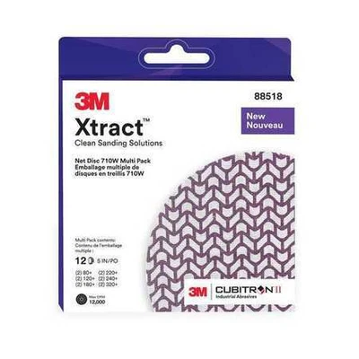 $8.49 • Buy 3M Cubitron Ii 710W Hook-And-Loop Sanding Disc,5 In Dia,Pk12