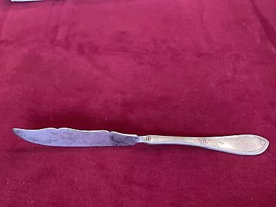 QUEEN C 1880 Pat Aesthetic WM ROGERS & SON AA TWISTED HANDLE MASTER BUTTER KNIFE • $30.95