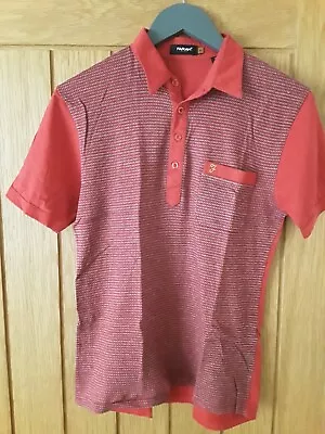 Mens Red Farah Polo Shirt  Size Medium Pre Owned • £7.99