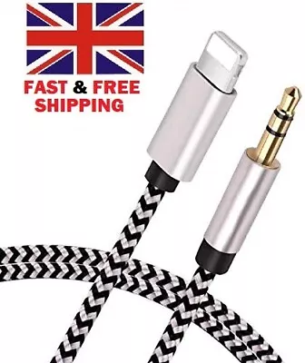 3.5mm Jack AUX Adapter Cable Cord To Car Audio For IPhone 7 8 X XS 11 12 13 PRO • £2.99