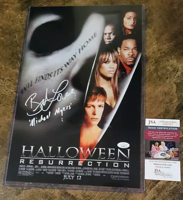 Halloween Resurrection Autographed 11x17 Poster Michael Myers Brad Loree JSA • $59.95