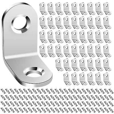 Corner Brace Heavy Duty Small Brackets Stainless Steel Right 50 PCS L Brackets • $14.78