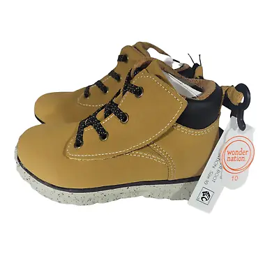 Toddler Boys' Wonder Nation Tucker Boots Wheat Size 10 • $11.19