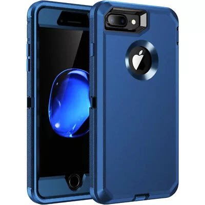 Blue IPhone 7 / 8 Full Body Heavy Duty Defender Case • $24.95