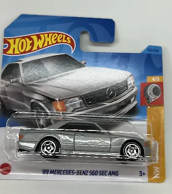 Hot Wheels 1989 Mercedes-Benz 560 SEC AMG Silver HW Turbo No 150 New & Unopened • $31.56