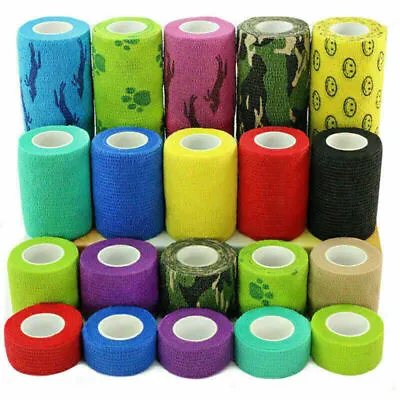 Self-adhesive Elastic Bandage Wrap First Aid Medical Athletic Gauze Tape Finger • $1.03