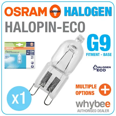 £3 • Buy NEW! OSRAM HALOPIN ECO HALOGEN G9 9mm CAPSULE BULBS 240v WARM WHITE 20w To 60w