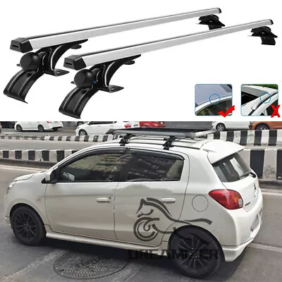 $159.39 • Buy For Mitsubishi Mirage Aluminum Car Top Roof Rack Cross Bar Luggage Cargo Carrier