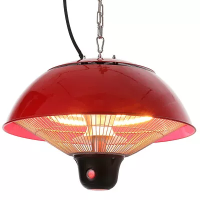 Patio Heater Hanging Ceiling Outdoor Garden 500/1000/1500W Remote Halogen Gazebo • £89.95