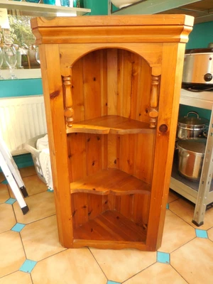 £30 • Buy A Vintage Pine Corner Shelf Unit