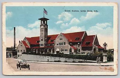 Union Station Little Rock Arkansas AR Missouri Pacific Railroad Vtg Postcard B7 • $4.95