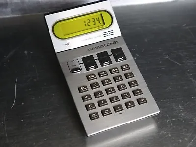 Vintage 70s Casio CQ-81 Computer Quartz Calculator Timer Alarm Japan Made Works • $14.99