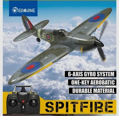 Eachine Spitfire 2.4G EPP 400mm Wingspan 6-Axis Gyro Aerobatic Army RC Airplane • $132.99