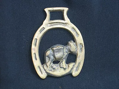 Vintage Donkey Mule Burro Horse Brass Medallion Harness Antique Tack • $33.14