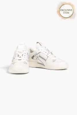 RRP€702 VALENTINO GARAVANI VL7N Leather Sneakers US8.5 UK5.5 EU38.5 Reflective • £12.50