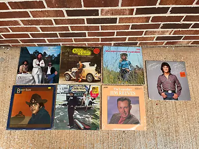 Lot Of 7 Great Country Western Artists - Vintage Vinyl - Lps • $7