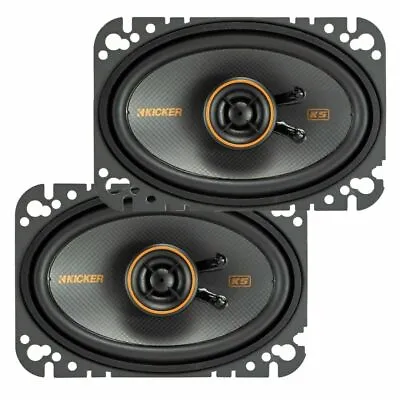 Kicker KSC4604 KS Series 4x6  2-Way Coaxial Car Speakers (47KSC4604) • $67.96