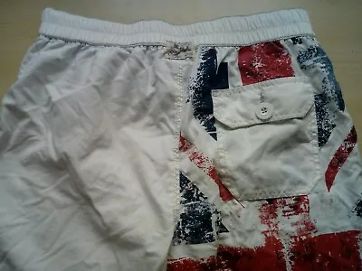 River Island Swim Shorts Mens Waist 30 Union Jack Design • £9.99