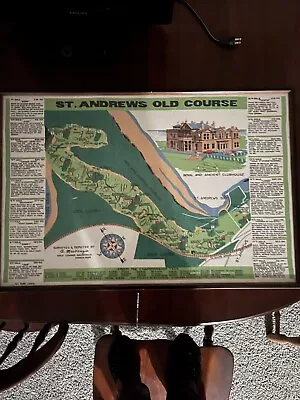 Vintage Old Course St Andrews Royal And Ancient Clubhouse Postcard Picture Golf • $399