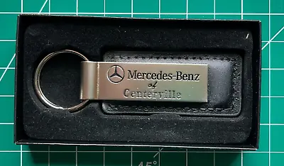 Mercedes-benz Of Centerville Ohio  Dealer Key Chain Black Leather New Mb Nib • $15