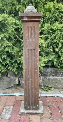$399.99 • Buy ANTIQUE ARTS & CRAFTS/MISSION OAK  NEWEL POST LAMP COLUMN Architecture Salvage