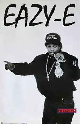 Eazy-E NWA Rapper Black And White Poster 22.5 X 34.5 • $147.96