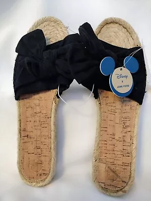 Disney Ladies Black Espadrille Slide Size 9 ~ NEW • $9.99