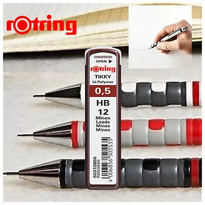 £4.40 • Buy Rotring Tikky Hi-Polymer Lead Refills Pencil Leads HB - 0.5 Mm