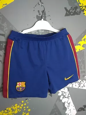 Barcelona Home Football Shorts 2020 - 2021 Nike Young Size M Ig93 • $12.74