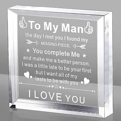 To My Man Gift For Him Anniversary Birthday Gifts For Boyfriend I Love You Gift • $13.49