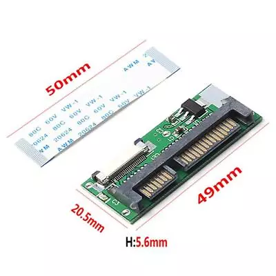 1.8  ZIF CE SSD HDD  +15 Pin SATA Adapter Converter With FFC Cable • £5.40