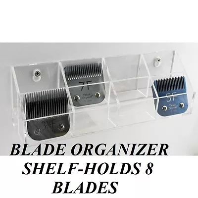 Wall Mountable 8 CLIPPER BLADE ORGANIZER Shelf HOLDER For GeibLaubeWahlMoser • $29.99