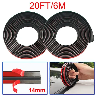 $13.99 • Buy 20ft Windshield Rubber Molding Seal Trim Universal For Windscreen And Sunroof