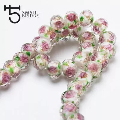 Murano Transparent Glass Beads - 12mm Large Lampwork Bead Jewelry Making DIY • $15.57