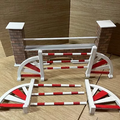 Breyer Model Horse Jumps Brick Wall Red White Bar Rodeo Playset 3 Sets Corral • $28