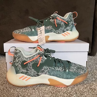 NEW Adidas Harden Stepback 3 Tie Dye Basketball Shoes Green GZ7240 Size 10.5 • $64.95