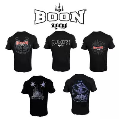 Boon Sport Muay Thai Boxing Kick Boxing T-Shirt Hanuman Sak Yant Tiger S M L XL • $48.95