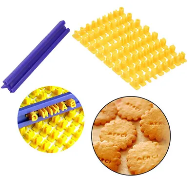 £3.59 • Buy Cookie Biscuit Mould Tools Cutter Embosser Alphabet Number Letter Stamp Cake