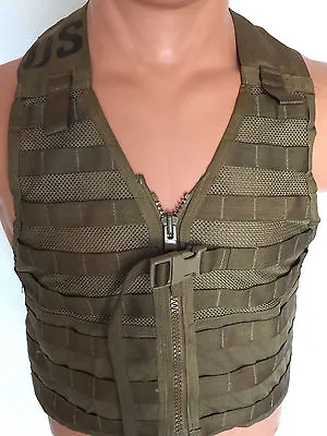 USMC MOLLE FLC Fighting Load Carrier Vest COYOTE Military Tactical LBV VERY GOOD • $49.99