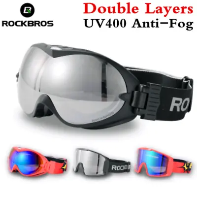 ROCKBROS Ski Goggles Men Women 2-Layers Skiing Glasses UV400 Snowboard Goggles • $21.99