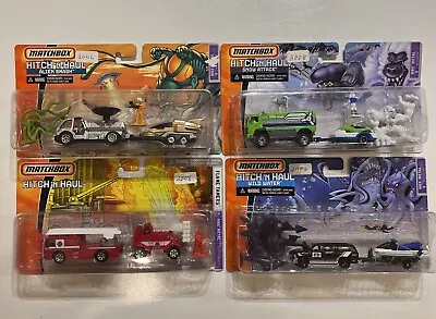 Matchbox MBX Metal Hitch 'n Haul Sealed Lot Of  4 Alien Smash Wild Water Etc. • $39.99