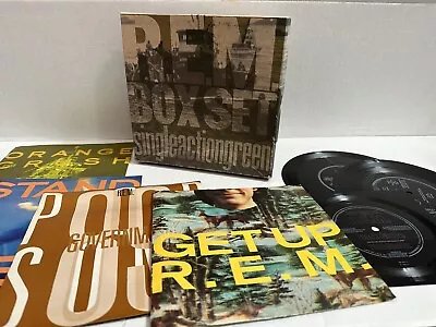 R.E.M. Box Set Singleactiongreen 7  X 4- 45's No Poster. With 3 Bonus Flexidiscs • $38.99