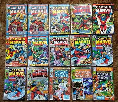 Captain Marvel Lot 22 22 23 25 29 30 41 42 57 61 61 62 Marvel Spotlight 2 4 8 • $2.25