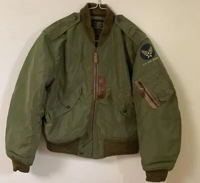 BUZZ RICKSON'S L-2B Bomber Flight Jacket Size 36 Authentic Men Used From Japan • $321.04